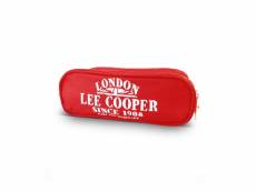 Trousse toile 'lee cooper' rouge (2 compartiments)