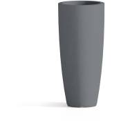 Vase Polymère Monacis Stilo Rond Top Gris - ø 40 cm. - h 90 cm.
