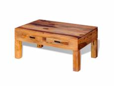 Vidaxl table basse bois massif de sesham 243287