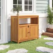 Vidaxl - Table console de jardin 80x35x75 cm bois massif d'acacia