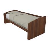600SE - Canapé-lit de forme simple 80x190 - Noyer
