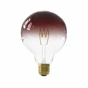 Ampoule LED Colors Nora dimmable E27 globe ⌀ 12 5cm 110lm 4W blanc chaud Calex marron