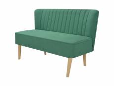 Canapé confortable de 117 x 55,5 x 77 cm tissu vert