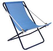 Chaise longue pliable inclinable Vetta métal & tissu bleu / 2 positions - Emu bleu en métal