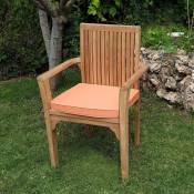 Coussin corail pour fauteuils fixes - Orange