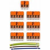 Creative Cables - Kit de connexion wago compatible avec câble 3x pour Rosace à 6 trous