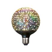 Csparkv - Ampoule led déco 3D (G125), aspect Fireworks,