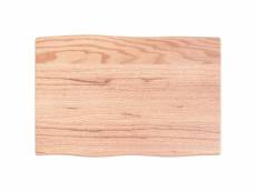 Dessus de bureau marron clair 60x40x2 cm bois chêne traité