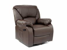 Ecode fauteuil de massage relax monaco, 10 vibromoteurs à ondulation, inclinable à 160 °, fonction chauffage, programmes automatiques, a ++, eco-8590