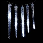 Fééric Lights And Christmas - Guirlande lumineuse Rideau 10 Glaçons 81 led Blanc froid effet goutte - Feeric Christmas - Blanc