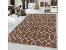 Hexa - tapis à motifs géométriques - cuivre 200