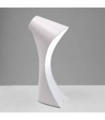Lampe de Table Ora 1 Ampoule E27, blanc brillant/arylique blanc/chrome poli