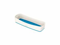 Leitz mybox - bac de rangement - large - blanc et bleu