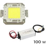 Mediawave Store - Kit de plaques led et driver dimmable led lumière froide de 10-20-30-50-100 watt Watt: 100 Watt