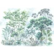 Papier peint panoramique Silva - 350 x 250 cm de Komar - vert et bleu