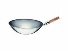 Poêle wok acier satiné ou poli ø 400 mm - stalgast - - acier inoxydableacier polioui x120mm