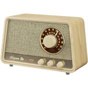 Premium Wooden Cabinet WR-101 Radio de table am, fm Bluetooth, aux, fm bois (clair) V925333 - Sangean