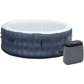 Spa gonflable rond 6 personnes ø 1,95 x 0,68H m -