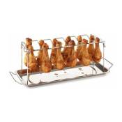 Support barbecue 12 ailes de poulet Barbecook Argent