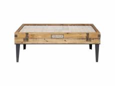 "table basse collector 122x55cm kare design"