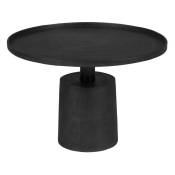 Table basse ronde en métal ø60cm - Mason - Couleur - Noir