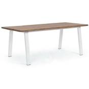 Table d'extérieur 200x100 cm en bois d'acacia avec