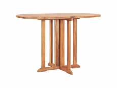Table pliable de jardin papillon 120x70x75 cm bois teck solide