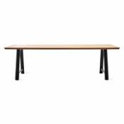 Table rectangulaire Matteo / 285 x 100 cm - Teck & métal - Vincent Sheppard bois naturel en bois
