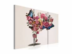 Tableau - papillons, fleurs et carnaval-120x80 A1-N1841-DKX