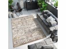 Tapis de salon design vintage breeze tapiso beige marron cuivré aztèque 240x340 cm N026L CREAM 2,40*3,40 BREEZE FVY