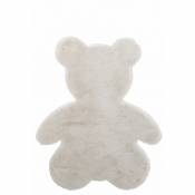 Tapis enfant forme ours blanc - Blanc