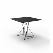 Vondom Table FAZ Inox - 80 x 80 cm - noir