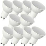 10 Ampoules LED GU10 dimmable 480 Lumens Blanc Neutre