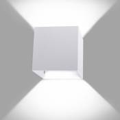 12W Applique Murale Intérieur Lumière Blanche Froide Luminaire Eclairage Décor Blanc