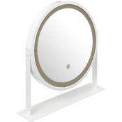 5five - miroir rond pivotant led blanc - Blanc