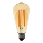 Aslo - Lampe led vintage à filament Long ST64 E27 8 w 680 lm 2000K
