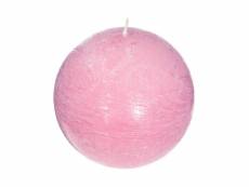 Atmosphera - bougie boule parfumée rose d 10 cm