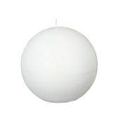 Atmosphera - Bougie boule rustique Olia blanc 445g