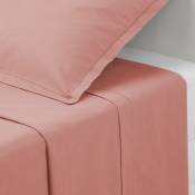 Atmosphera - Drap en coton rose blush 180x290cm créateur