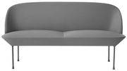 Canapé droit Oslo / L 150 cm - 2 places - Muuto gris en tissu