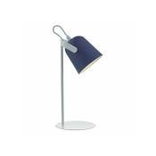 Dar Lighting - Lampe de table Effie blanc mat,Bleu mat 1 ampoule 37cm - Bleu