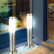 Etc-shop - 2x led lampadaire d'extérieur pied lumière