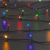 Guirlande lumineuse solaire 200 LED Multicolore 20 Mètres et 8 jeux de lumière - Feeric Christmas - Multicolore