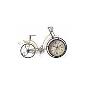 Horloge,Rétro Vintage silencieux fer vélo vélo horloge