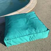Housse de coussin de sol outdoor - Turquoise - 71x71x15