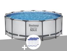 Kit piscine tubulaire Bestway Steel Pro Max ronde 3,96