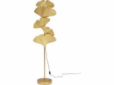"lampadaire feuilles de ginkgo dorées 160cm"