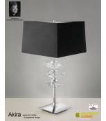 Lampe de Table Akira 3 Ampoules E27, chrome poli avec