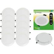 Lampesecoenergie - Lot de 20 Spot Encastrable led Downlight Panel Extra-Plat 7W Blanc Froid 6000K