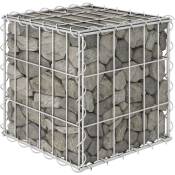 Lit surélevé cube à gabion Fil d'acier 30x30x30